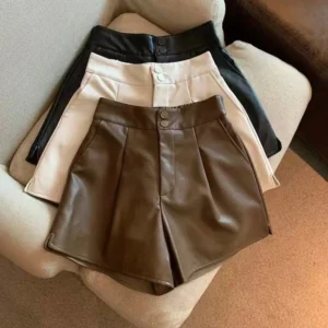 Comprar Shorts De Cuero Sintético Chic - Estilo Premium en Chile - Vista 1